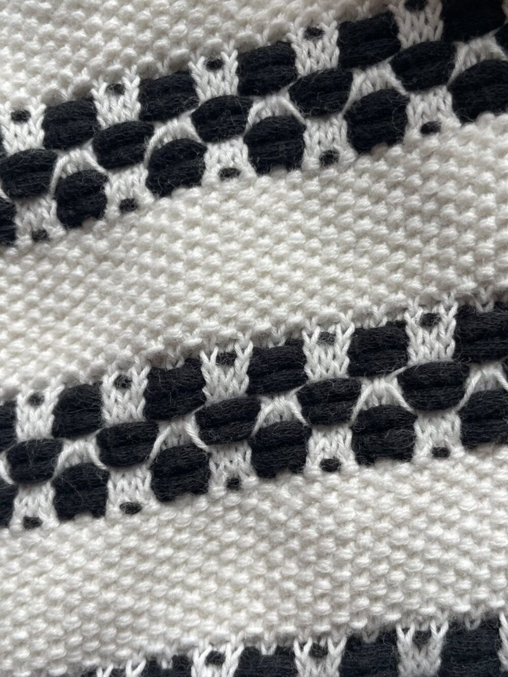 Talbots Cardigan XL Petite Black and White 98% Cotton - Picture 4 of 7
